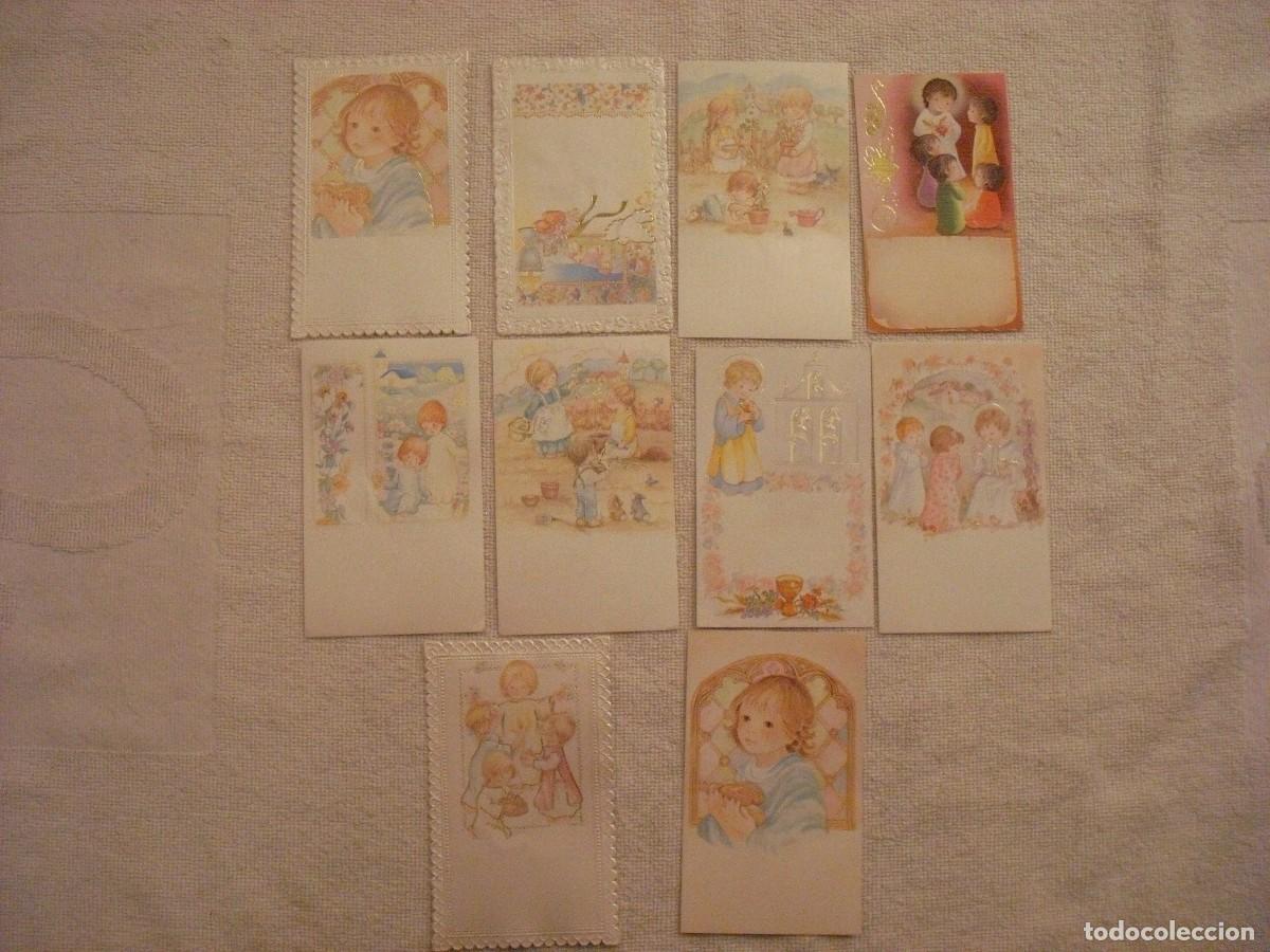 Postais: PRIMERA COMUNION. LOTE DE 10 MODELOS DE POSTALES. SIN TEXTO