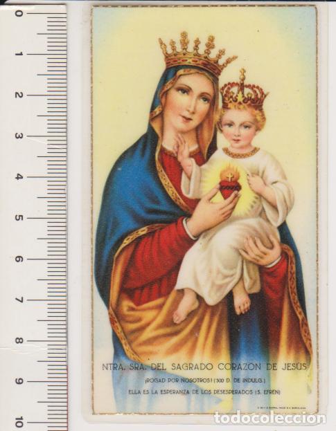 Postales: Nuestra Se&ntilde;ora del Sagrado Coraz&oacute;n de Jes&uacute;s Ed. Seix Barral Hnos. Plastificada