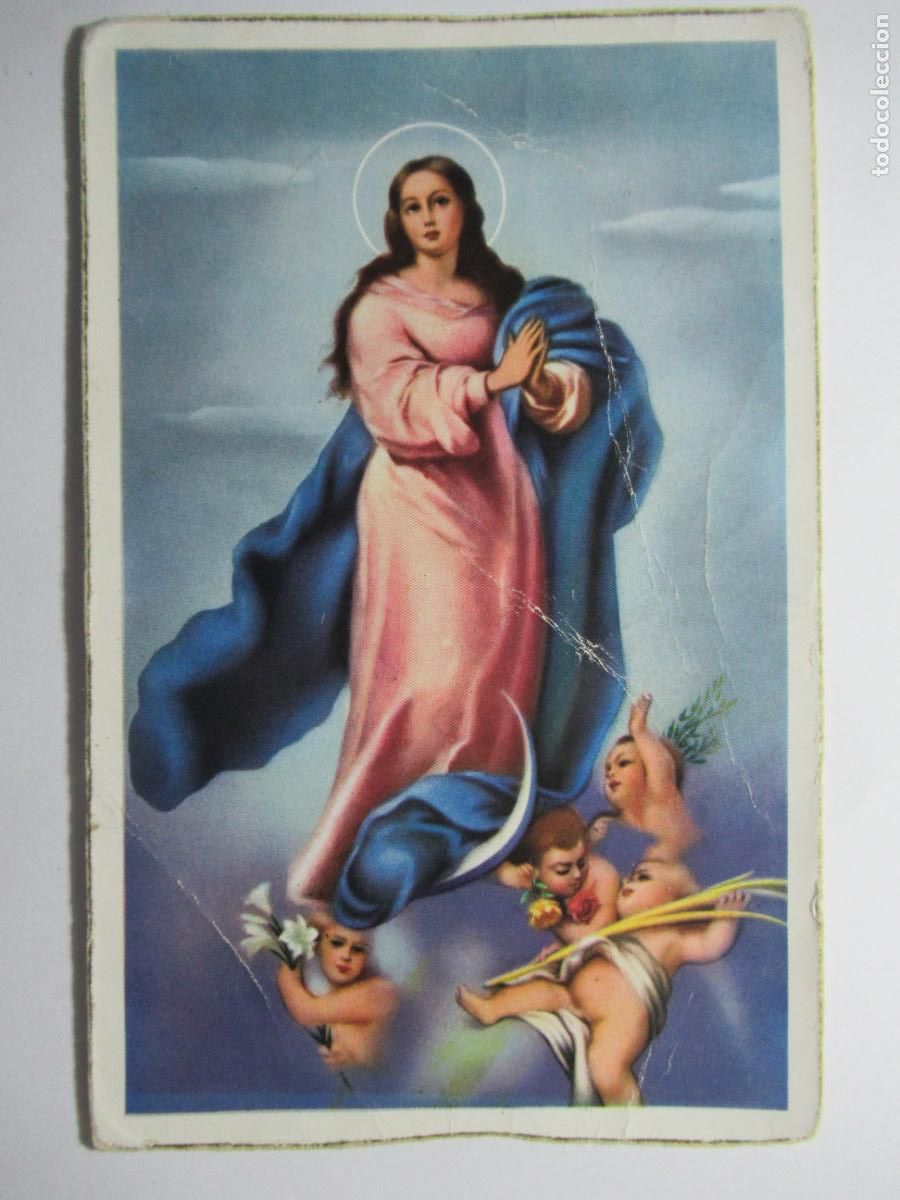 Cartes Postales: Postal Virgen y angelitos