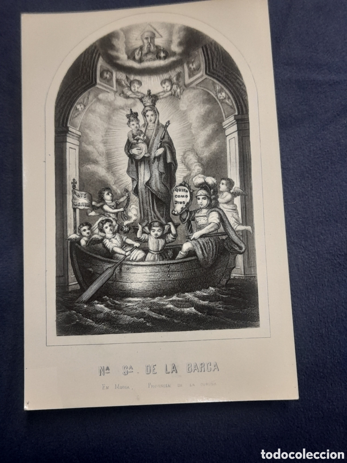 Postales: Antigua foto postal, Nuestra Se&ntilde;ora de la Barca, Patrona de La Coru&ntilde;a
