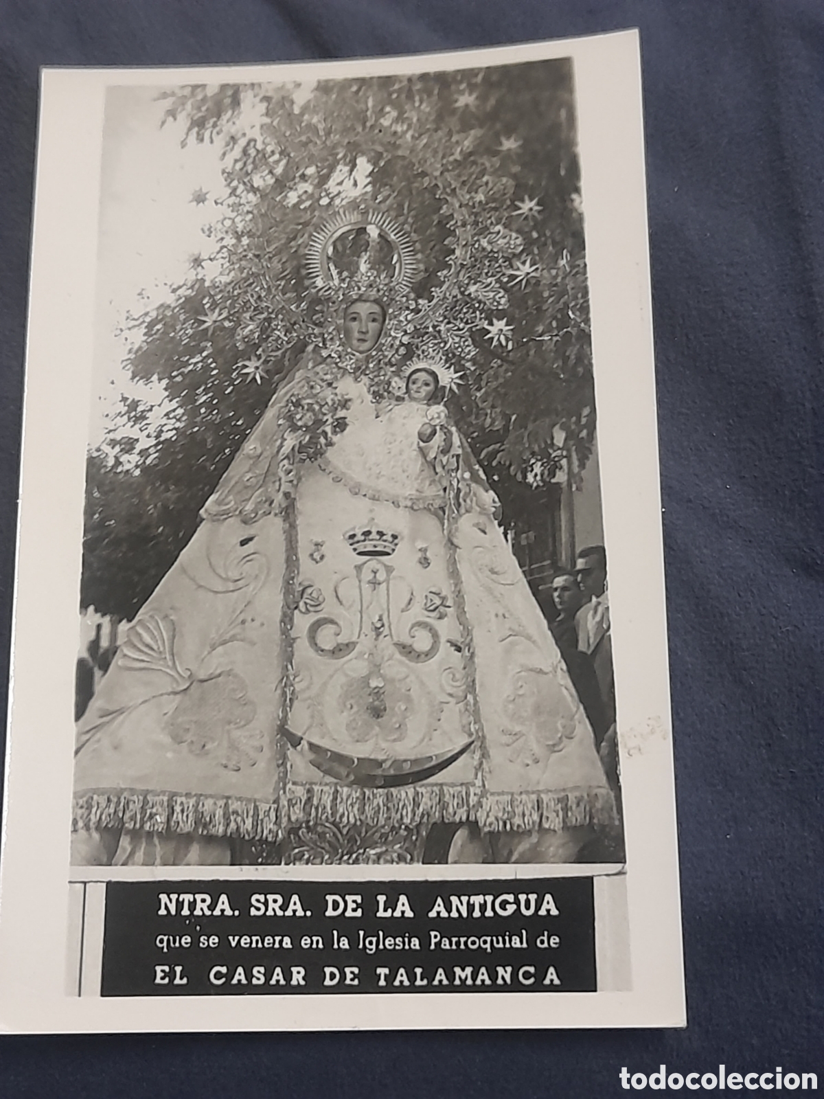 Postais: Antigua foto postal, Nuestra Se&ntilde;ora de la Antigua, El Casar de Talamanca (Guadalajara)