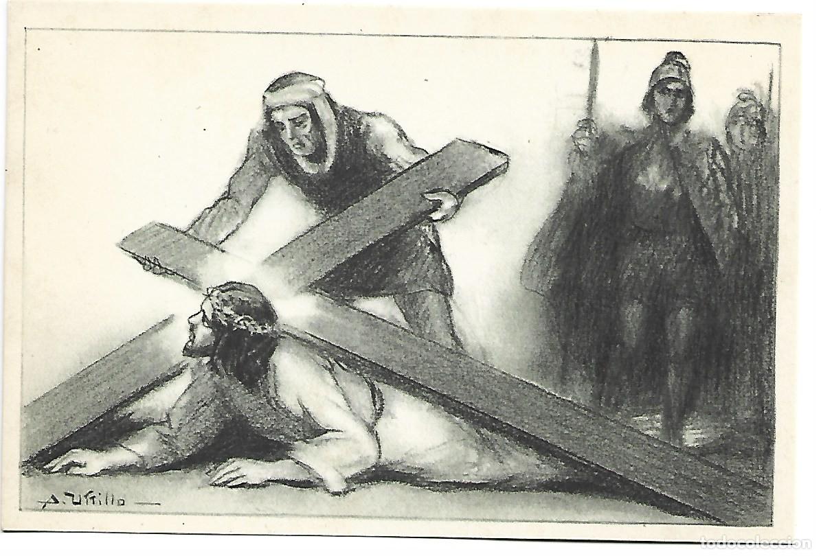 Cartoline: VIA CRUCIS. 9&ordf; ESTACION.- &rdquo; JESUS CAE EN TIERRA POR TERCERA VEZ &rdquo;