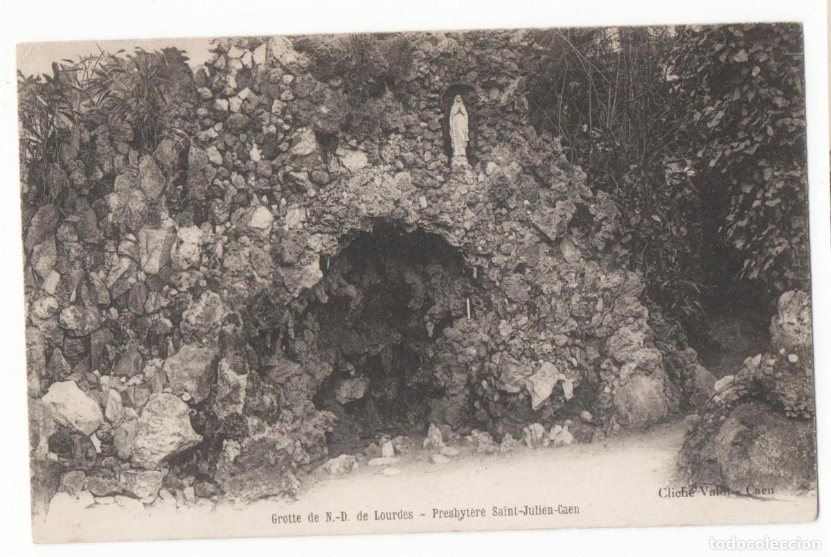 Cartes Postales: Postal principios del S.XX -Gruta de Lourdes-escrita-