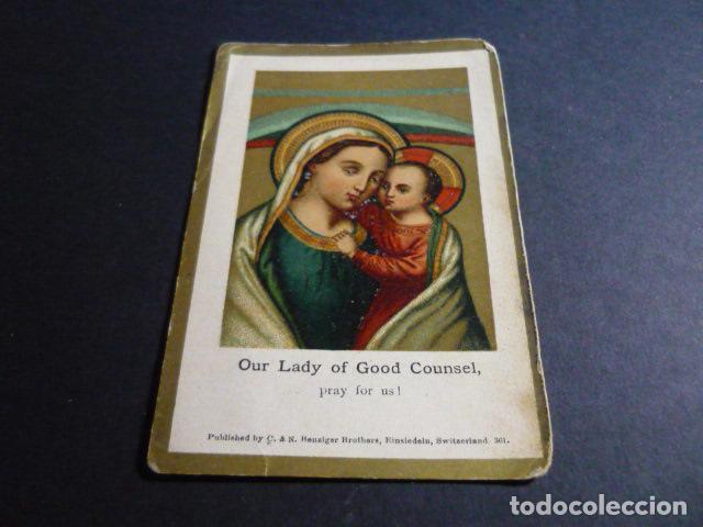 Postales: NUESTRA SE&Ntilde;ORA DEL BUEN CONSEJO ANTIGUA ESTAMPA