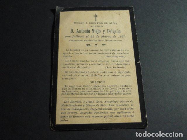Postales: RECORDATORIO DEFUNCION 1897 - Foto 1