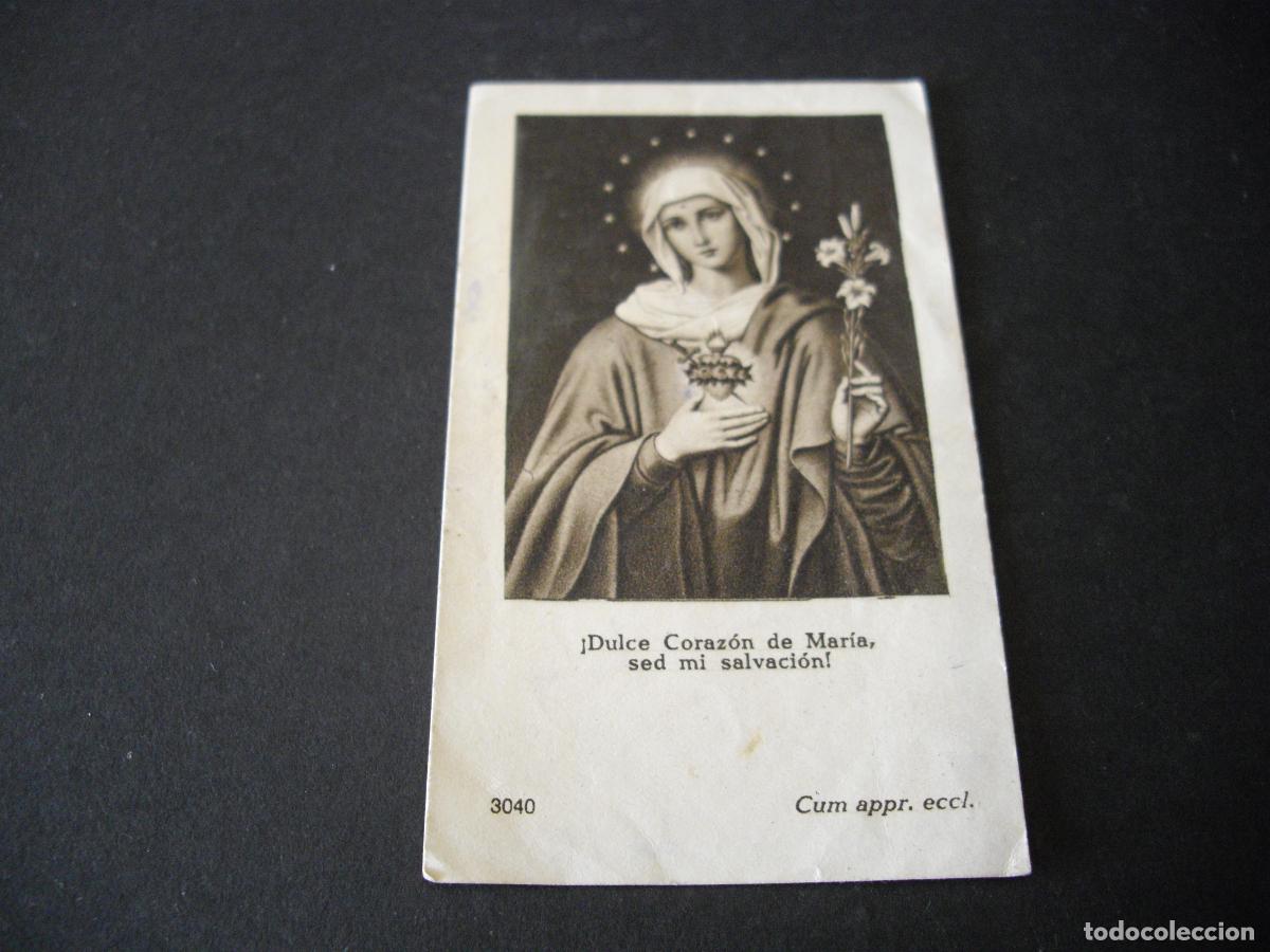 Cartes Postales: DULCE CORAZON DE MARIA ANTIGUA ESTAMPA