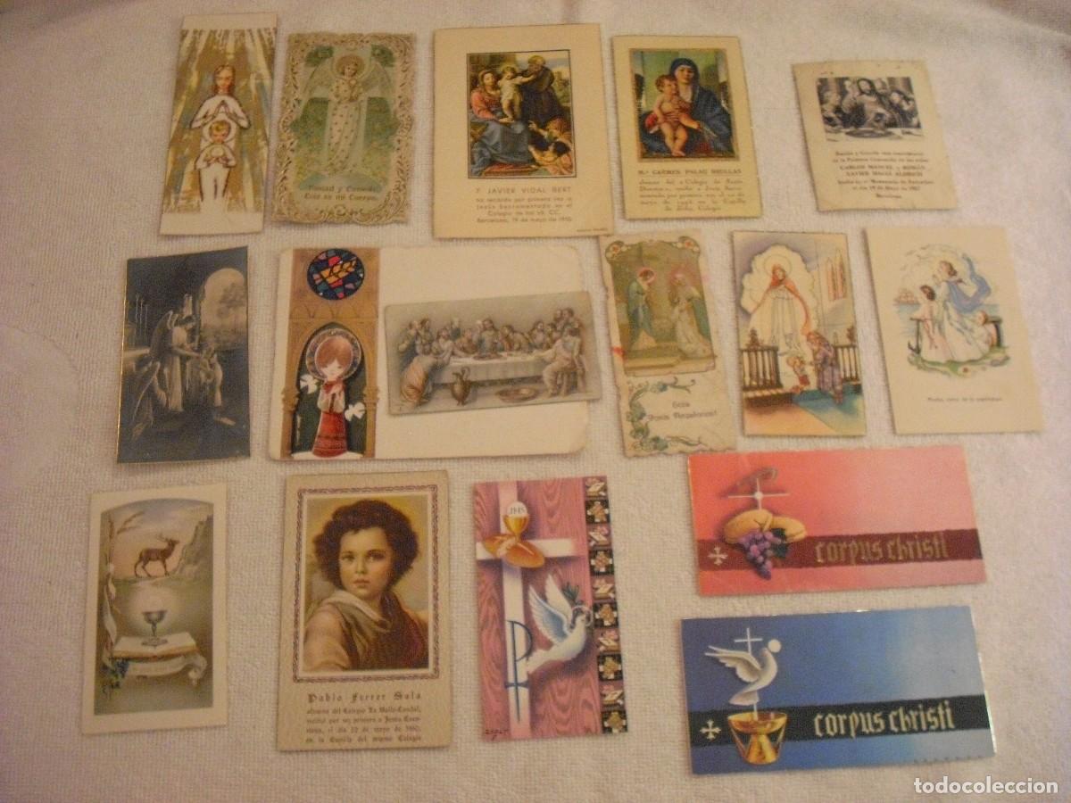 Postais: PRIMERA COMUNION. LOTE DE 16 POSTALES. TEXTO EN CASTELLANO