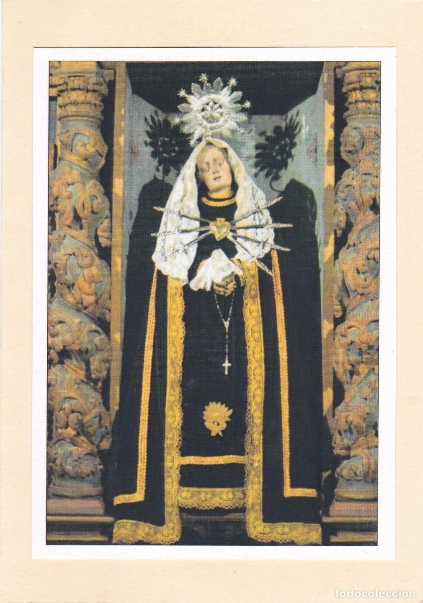 Postales: ESTAMPA SANTISIMA VIRGEN DE LOS DOLORES - ORACION (REVERSO)