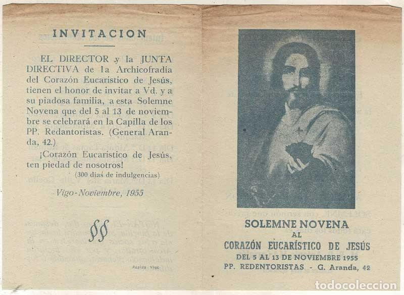 Postales: Solemne Novena del Coraz&oacute;n Eucar&iacute;stico de Jes&uacute;s 1955