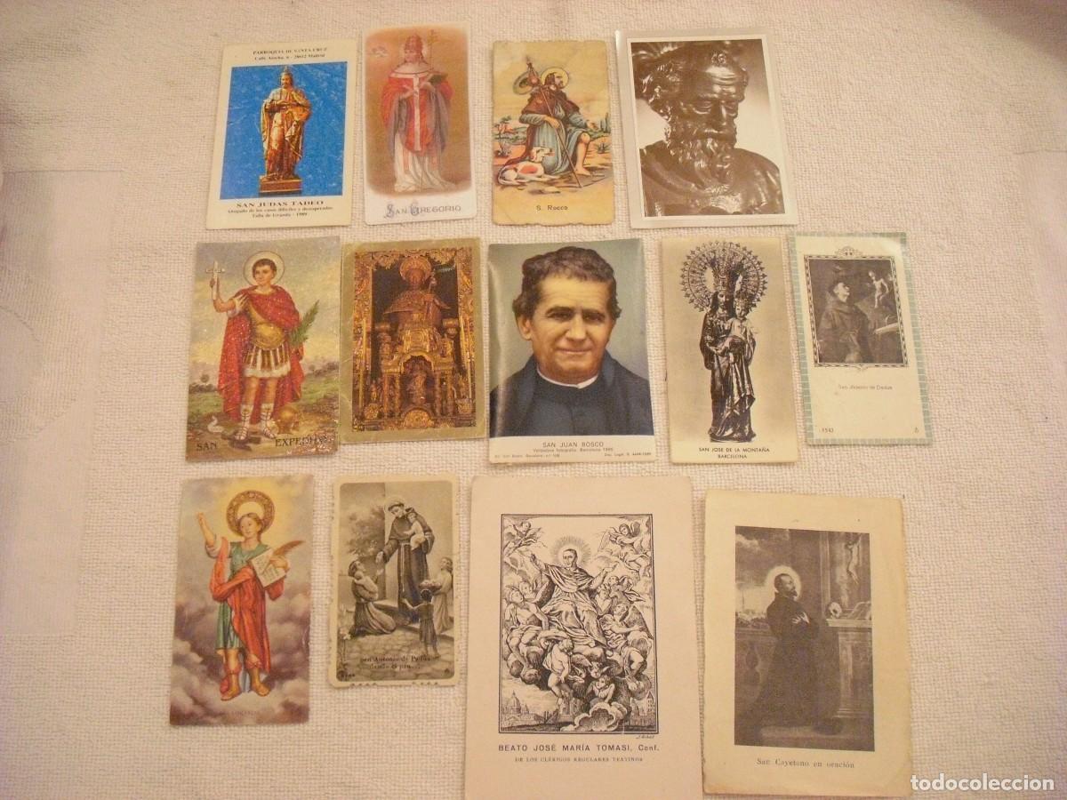 Postais: LOTE DE 13 POSTALES DE DIFERENTES SANTOS