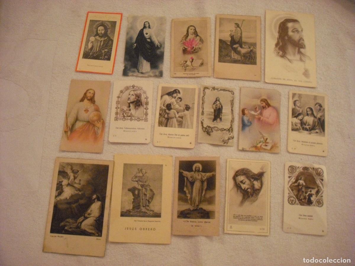 Postais: LOTE DE 16 POSTALES / ESTAMPAS DE JESUS
