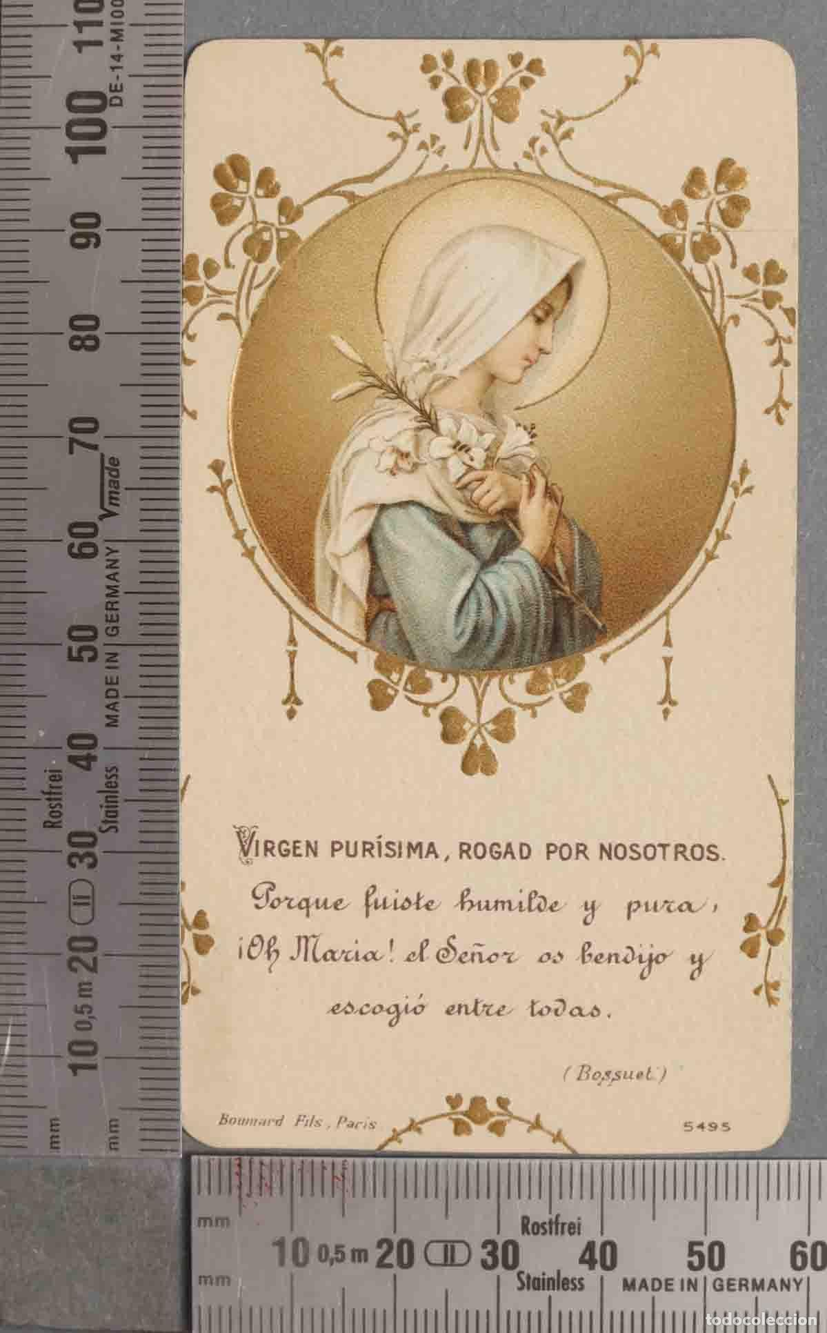 Postais: ESTAMPA. VIRGEN PURISIMA. BOUMARD FILS. 1919