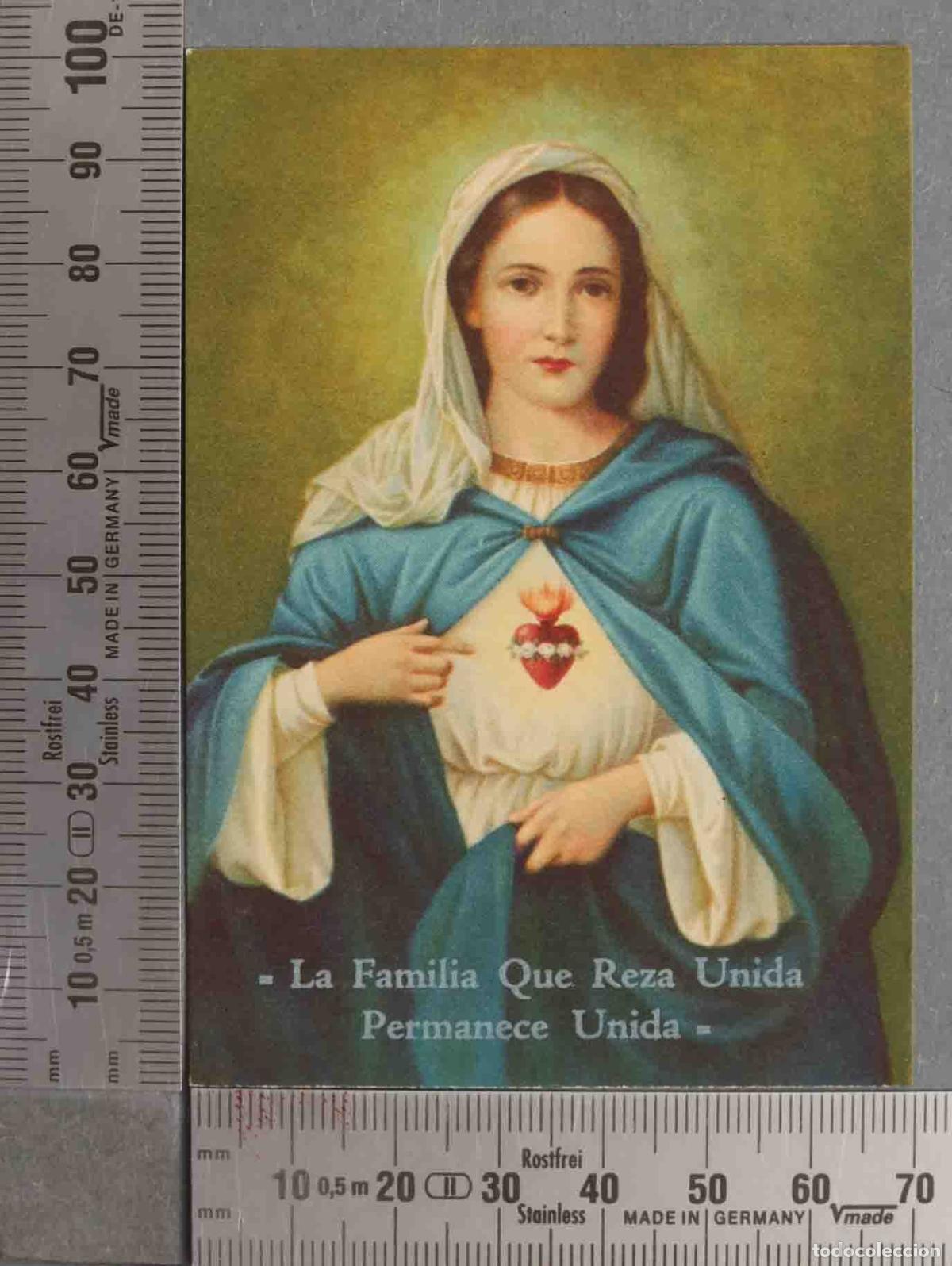 Postkarten: ESTAMPA. Acto de Consagracion al Immaculado Corazon de Maria (Consagracion segun San Luis de Montfor