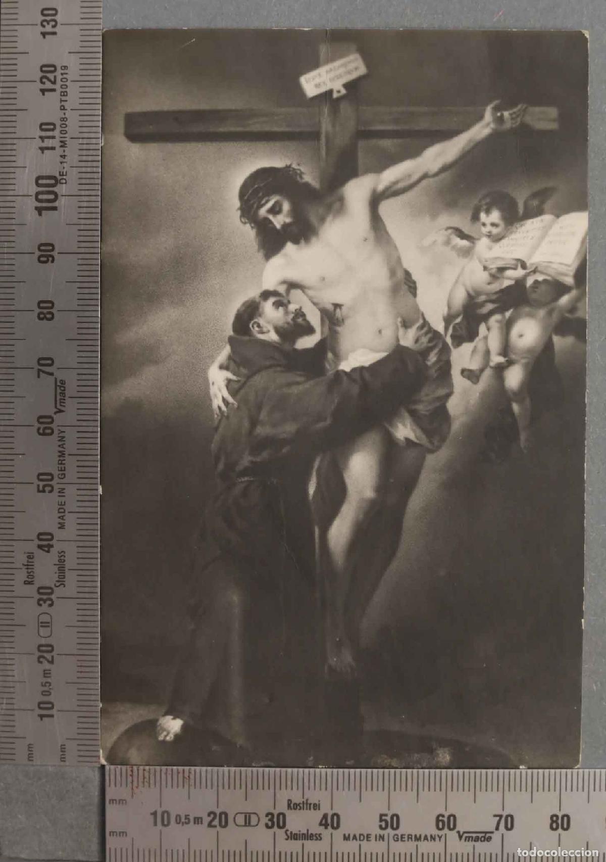 Postales: ESTAMPA. ABRAZO DE SAN FRANCISCO