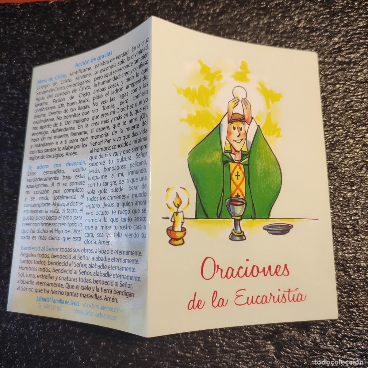 Postales: ORACIONES DE LA EUCARISTIA * 6 PAGINAS * PAPEL COUCHE * TRIPTICO ** C
