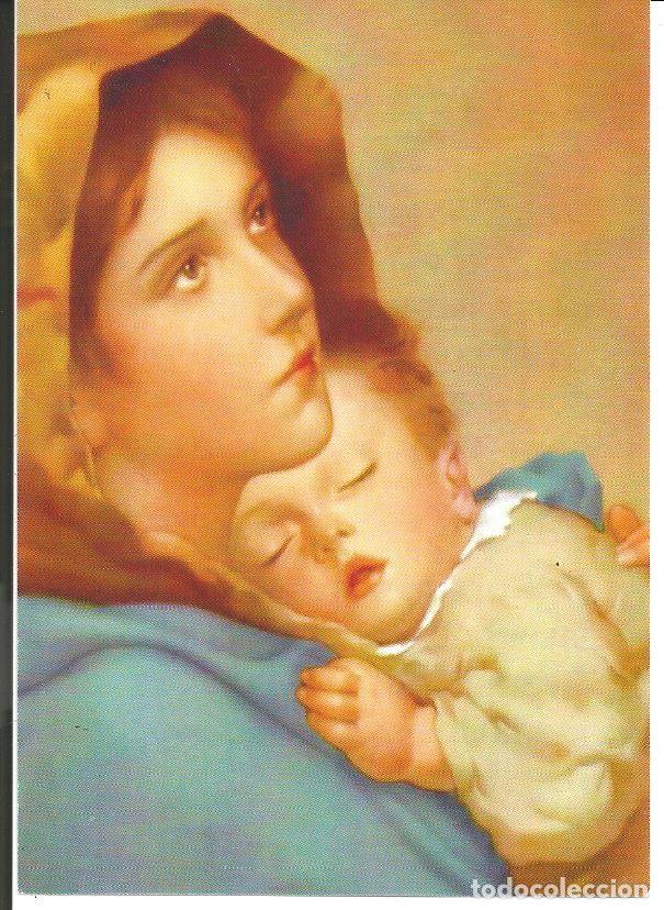 Postales: ESTAMPA *LA VIRGEN Y EL NI&Ntilde;O JES&Uacute;S* - LAS TRES AVEMARIA
