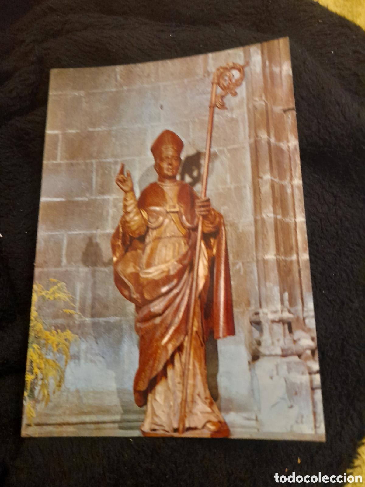 Cartoline: Antigua foto postal, Imagen de San Blas, Catedral de Logro&ntilde;o