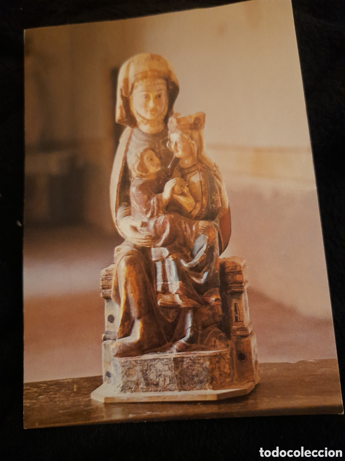 Postcards: Antigua postal fotogr&aacute;fica, Monasterio de Ca&ntilde;as(La Rioja) Santa Ana con la Virgen y el Ni&ntilde;o