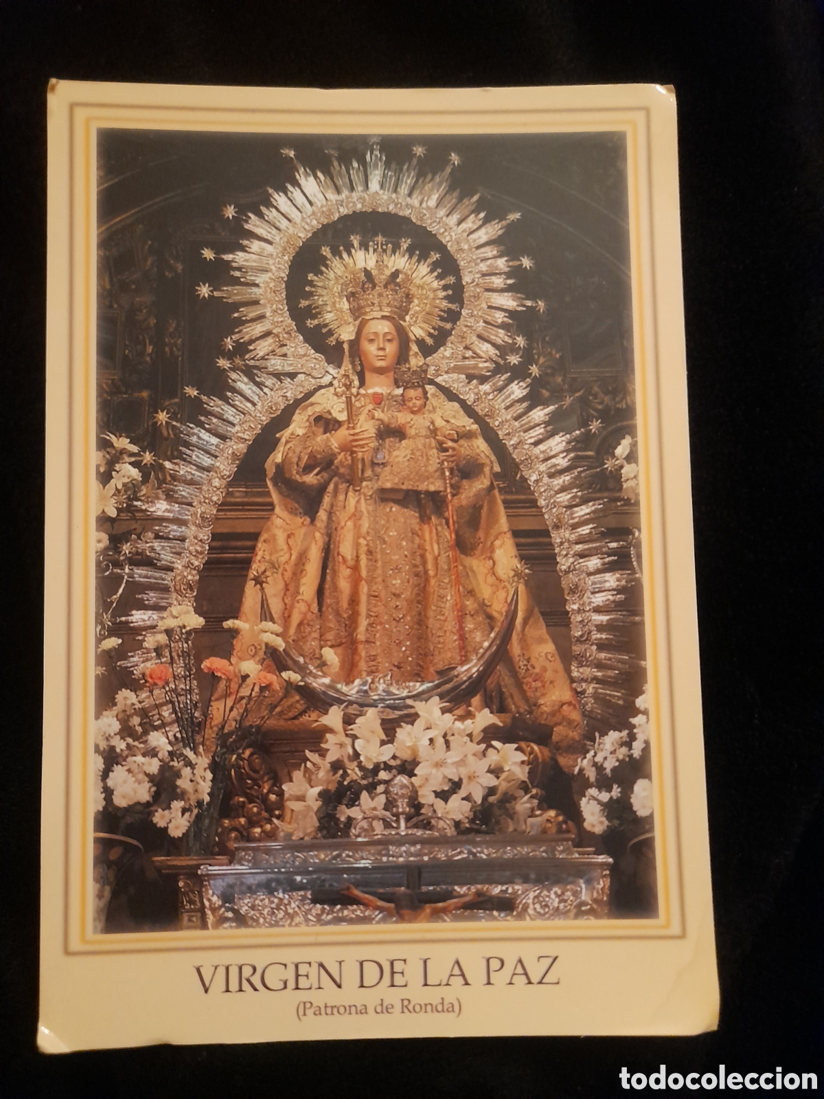 Postales: Antigua postal fotogr&aacute;fica, Virgen de la Paz, Patrona de Ronda