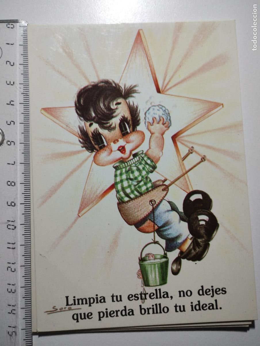 Postales: Estampa frase motivadora. Ilustradora Sara. A.F.A. P SARA-116