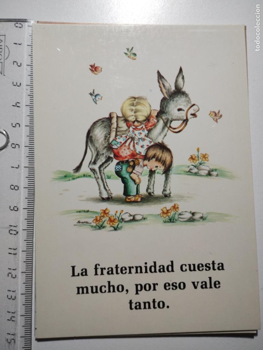 Postales: Estampa frase motivadora. Ilustradora Sara. A.F.A. P SARA-138