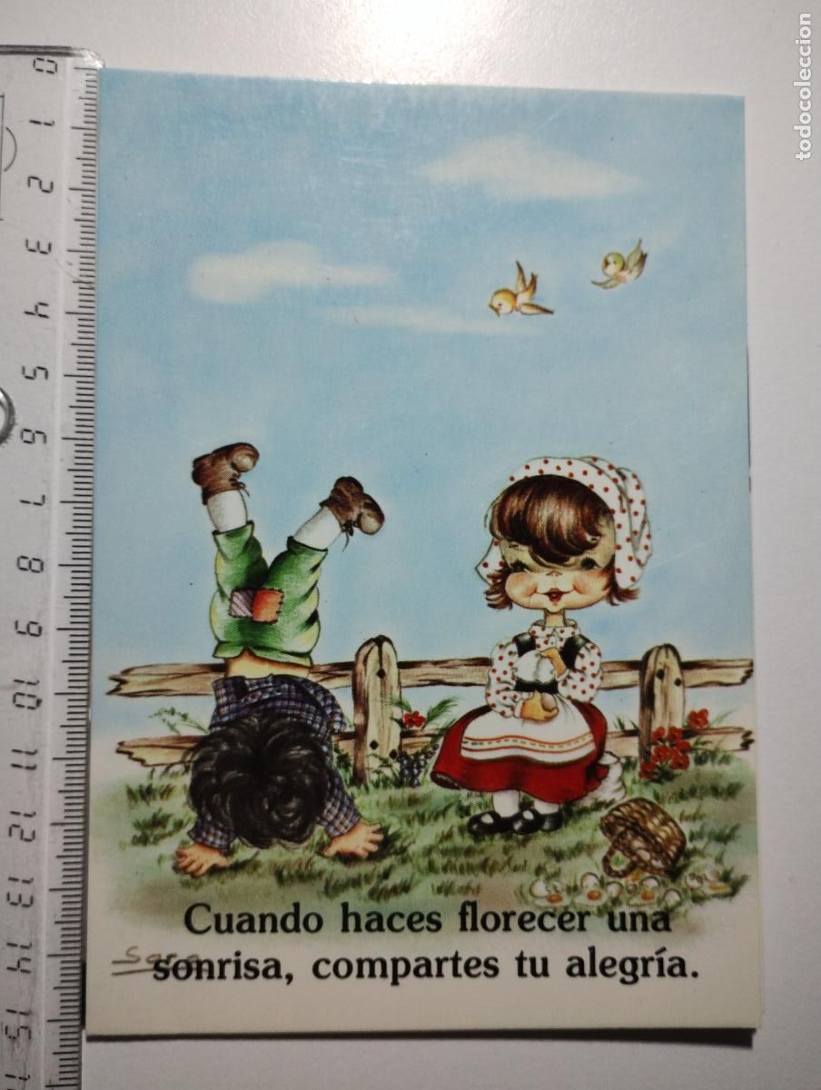 Postales: Estampa frase motivadora. Ilustradora Sara. A.F.A. P SARA-122