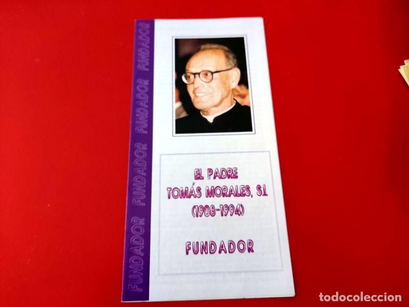 Cartoline: FOLLETO ESTAMPA PADRE TOMAS MORALES ORACION BIOGRAFIA FUNDADOR LAICOS