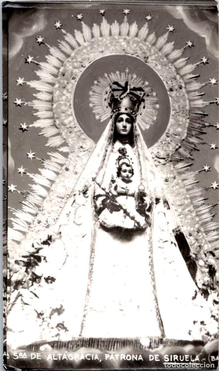 Cartes Postales: Ntra. Sra. de Altagracia - Patrona de Siruela (Badajoz) - Peque&ntilde;a Estampa Fotogr&aacute;fica - 100x59mm