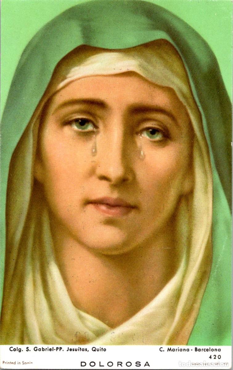Postales: Benimaclet-Valencia -15.04.1990- Septenario en Honor a la Virgen de los Dolores - Estampa - 110x69mm