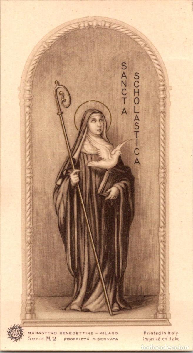 Cartes Postales: Sancta Scholastica - Santa Escol&aacute;stica - Monastero Benedettine, Milano - PAX M 2 - Estampa- 119x66mm