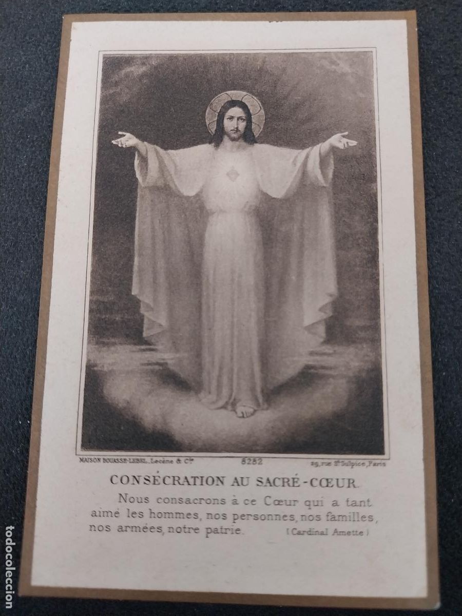 Postales: SAGRADO CORAZON SACRE COEUR 1920 ESTAMPA RECORDATORIO 11,5X7,5CM