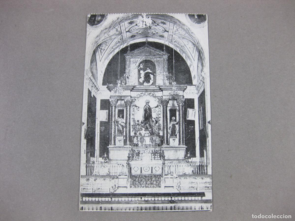 Postales: TARJETA POSTAL DEL RETABLO DEL ALTAR MAYOR DEL CARMEN DE SEGOVIA. IMPRENTA ALBURQUERQUE