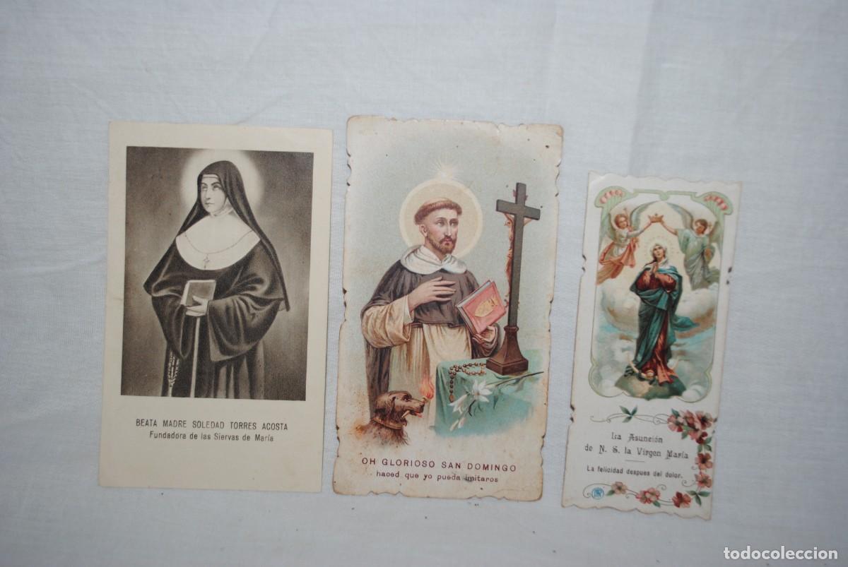 Postales: LOTE DE ESTAMPAS RELIGIOSAS . - Foto 1