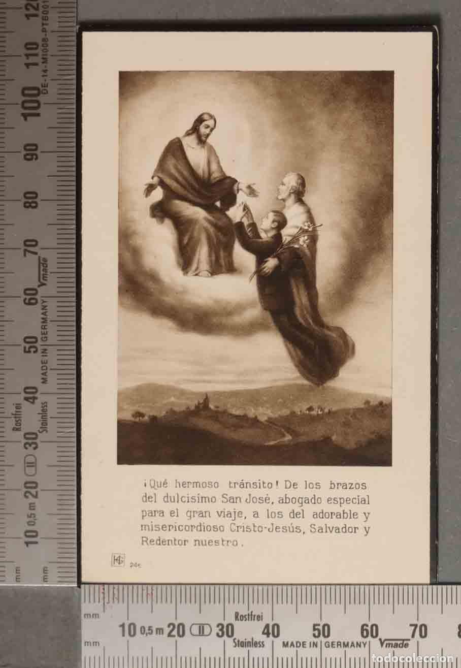 Cartes Postales: ESQUELA. DIPTICO. DAVID MARINA MARTIN DIRECTOR ESPIRITUAL DE LA VISITA JOSEFINA CON RETRATO 1923