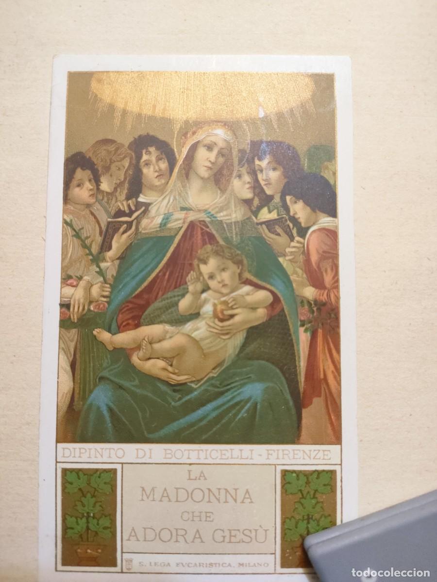 Postales: La Madonna che adora Gesu