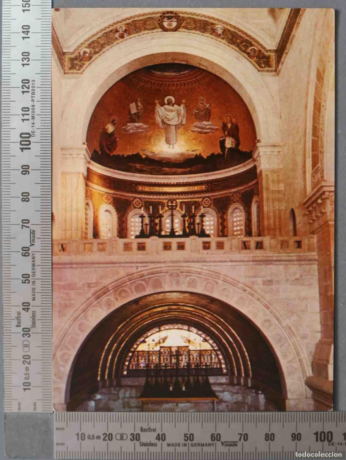 Postais: POSTAL. MOUNT TABOR - BASILICA OF TRANSFIGURATION.INIERIOR LA BASILIQUE DE LA TRANSFIGURA TION
