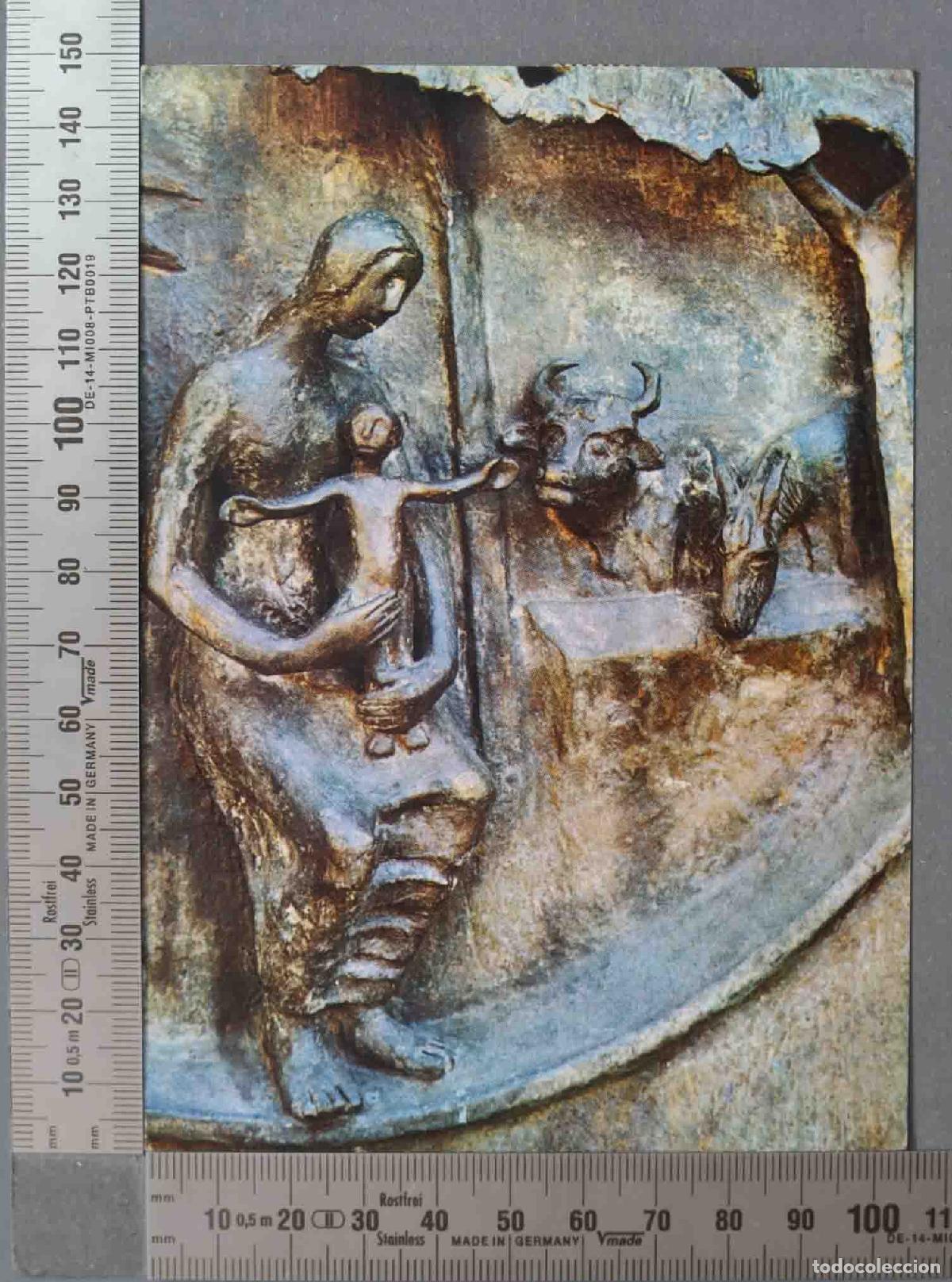 Postkarten: POSTAL. sGeburt Christi, Detail aus dem Westportal destadtkirche St. ionys in EBIin en N. oh &acute;Ulric