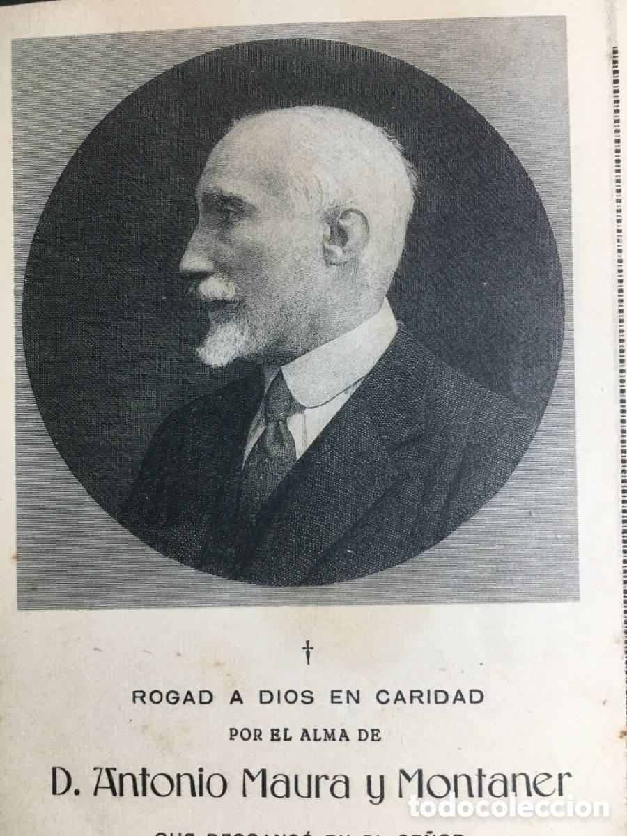 Postales: 1925 13/12 ROGAD A DIOS EN CARIDAD D. ANTONIO MAURA Y MONTANER