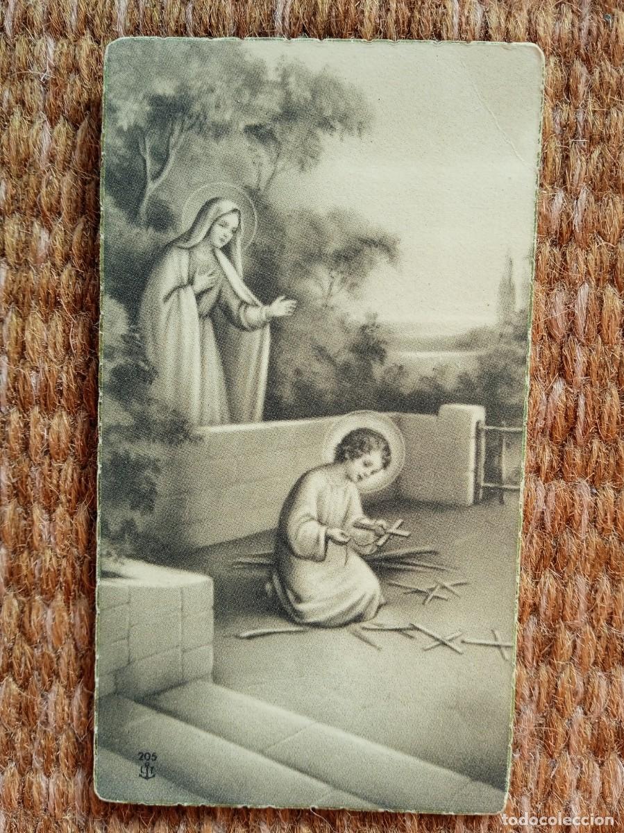 Postales: VIRGEN MARIA Y NI&Ntilde;O JESUS - ESTAMPITA