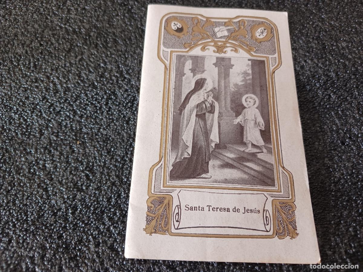 Postales: diptico, novena a santa teresa de jesus, dia tercero, 13,5 x 8 cm. aprox.