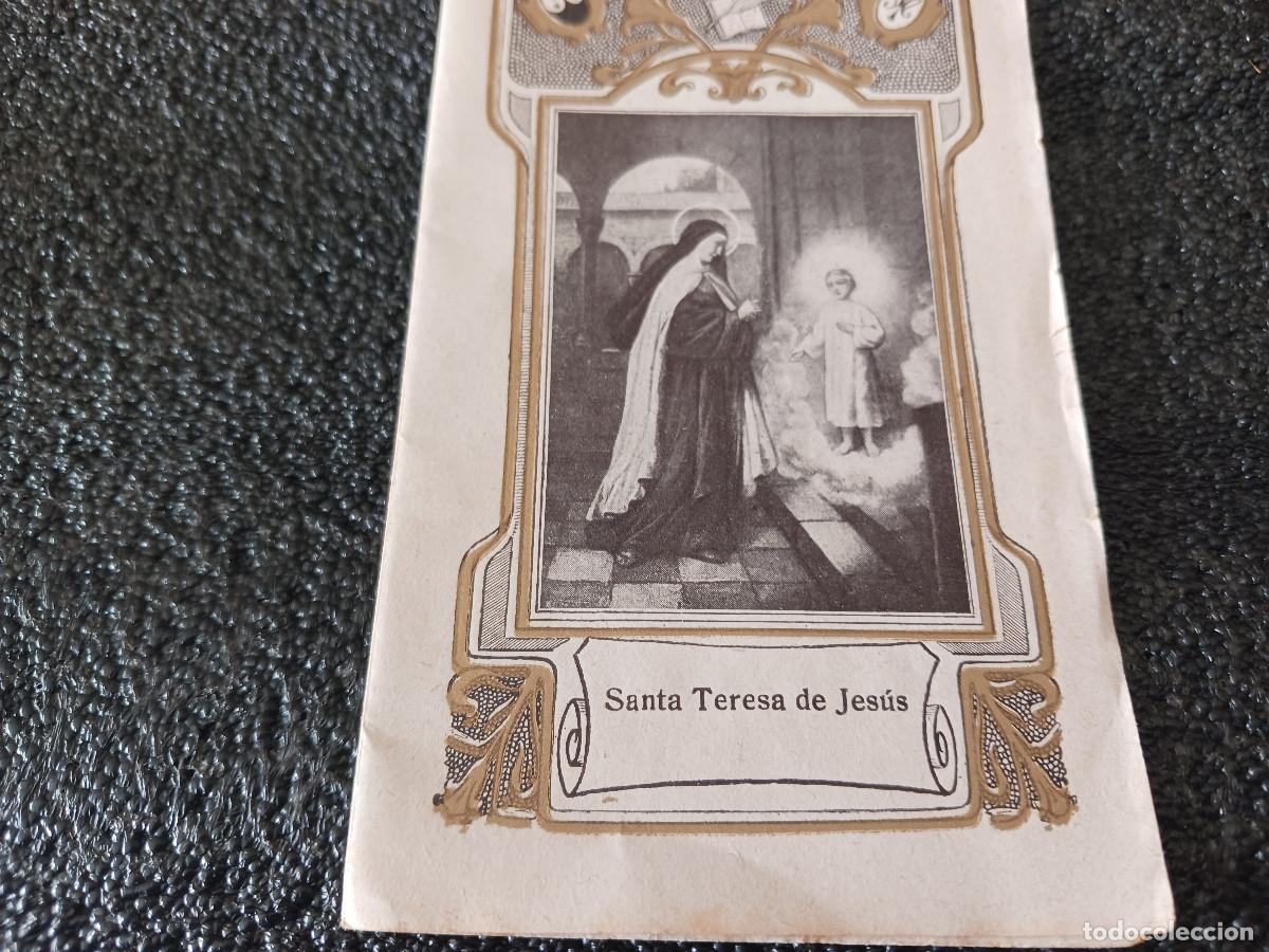 Postales: diptico, novena a santa teresa de jesus, dia septimo, 13,5 x 8 cm. aprox.