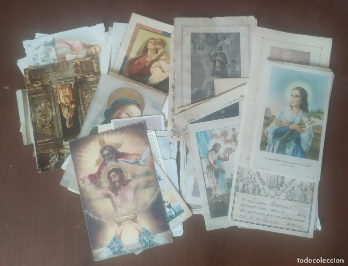 Postales: Carpetilla con estampas religiosas - Foto 1
