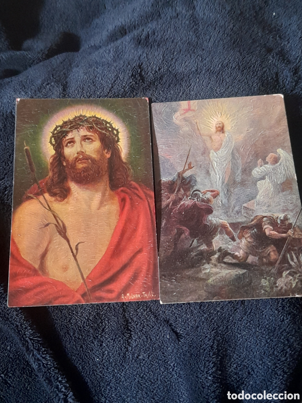 Postais: Dos antiguas postales religiosas troqueladas, A. S. M. & S