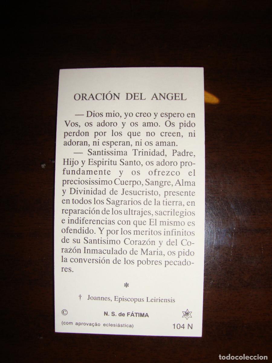Postales: POSTAL CON LA ORACION DEL ANGEL - Foto 2