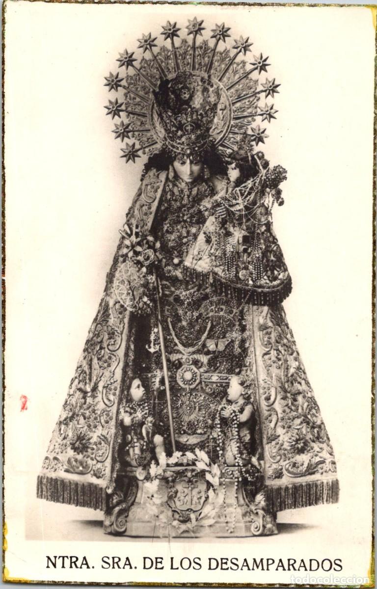 Cartoline: Ntra. Sra. de los Desamparados -Patrona de Valencia- Estamper&iacute;a del Arte 91-Bordes Dorados -139x90mm