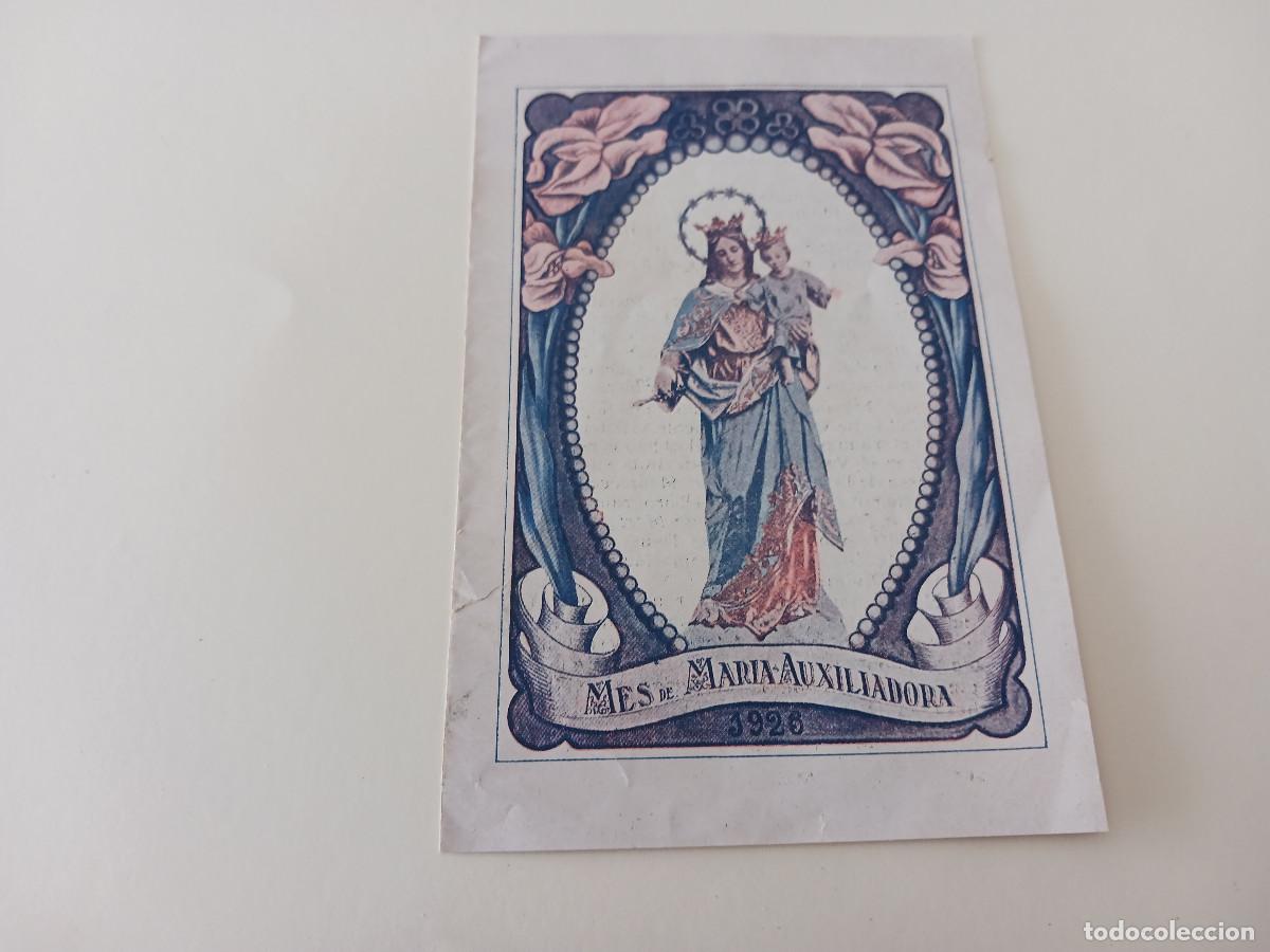 Cartes Postales: diptico, mes de maria auxiliadora, 1926
