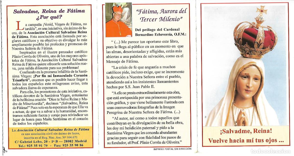Postales: LIBRITO DE LA VIRGEN DE FATIMA - Foto 1