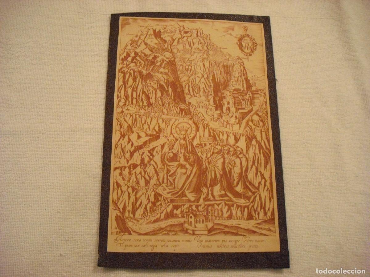 Postais: ANTIGUA IMAGEN DE LA VIRGEN DE MONTSERRAT 26 X 17 CM.