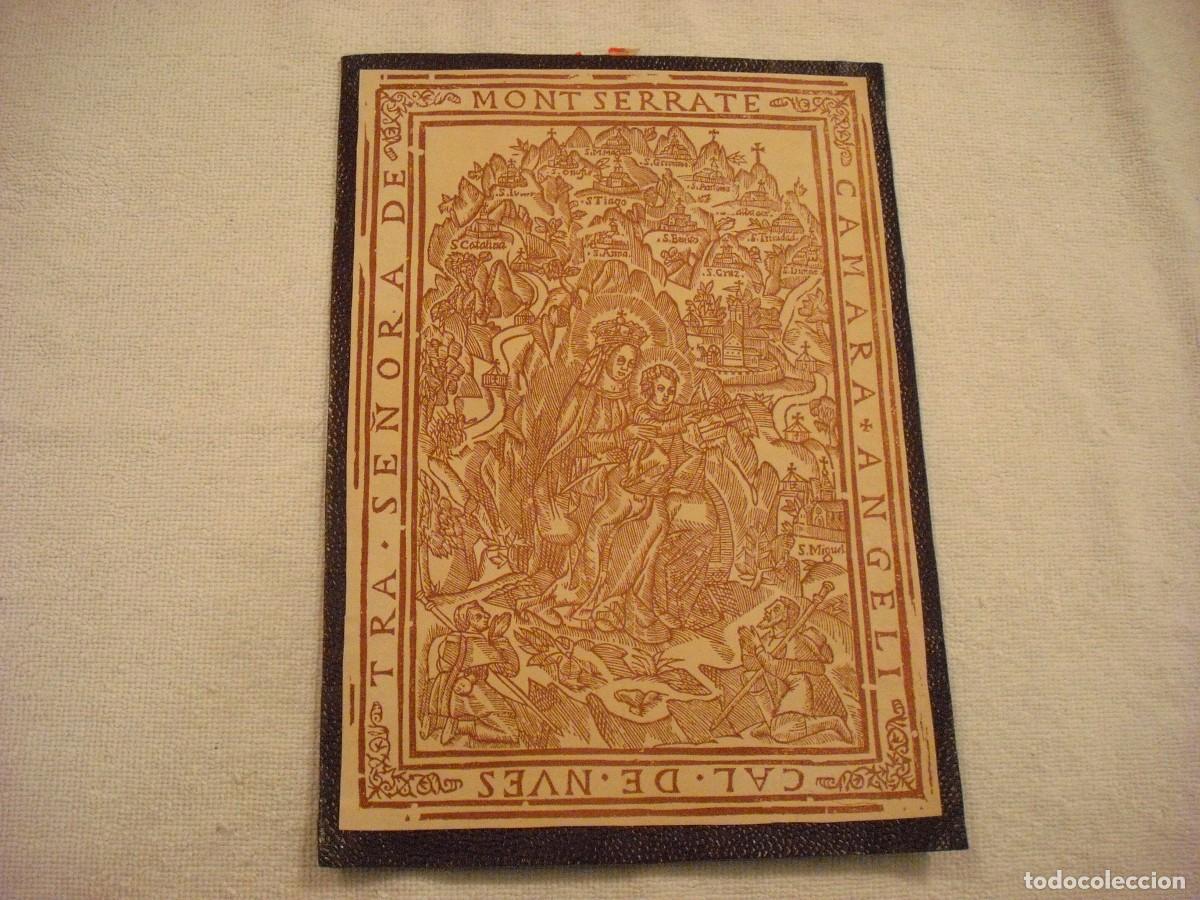 Postais: ANTIGUA IMAGEN DE LA VIRGEN DE MONTSERRAT 26 X 18 CM.