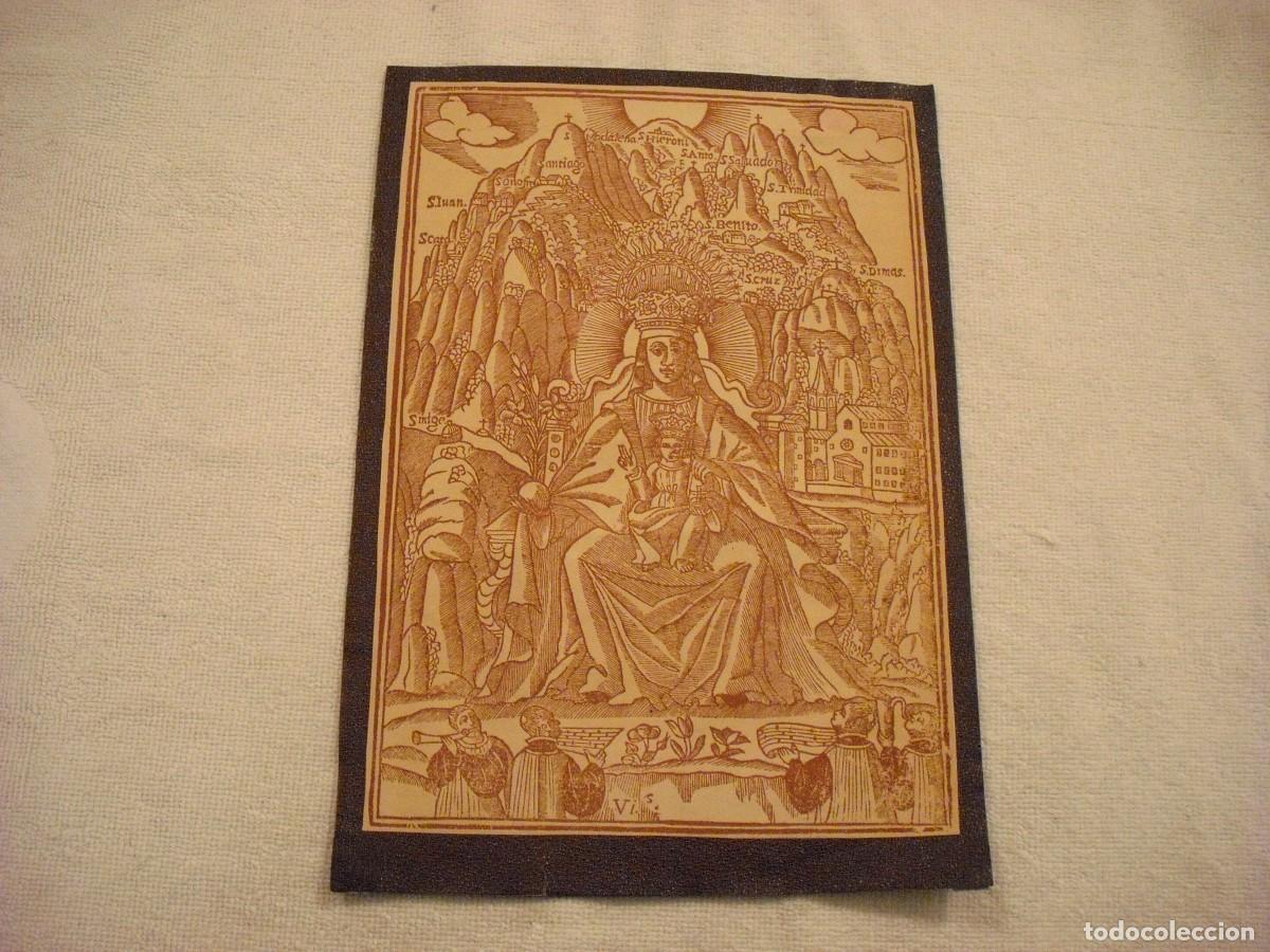 Postais: ANTIGUA IMAGEN DE LA VIRGEN DE MONTSERRAT 25 X 18 CM
